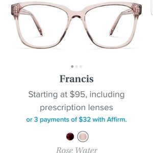 Warby parker eye glasses